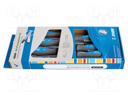 Kit: screwdrivers; Phillips,slot; 607CS7TBI; 7pcs.