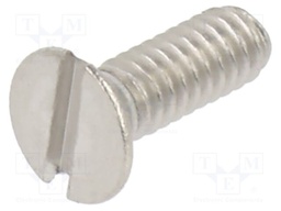 Screw; M2x6; 0.5; Head: countersunk; slotted; 0.5mm; DIN 963A