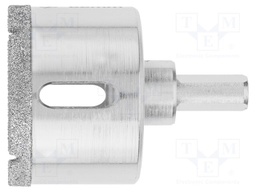Hole saw; 44mm; Drill Bit: diamond; Holder: hexagonal