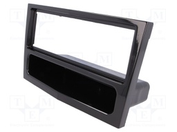 Radio mounting frame; Opel; 1 DIN; black gloss