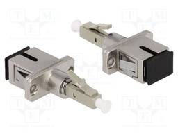 Adapter; LC/PC,SC/PC; beige,silver; -40÷75°C
