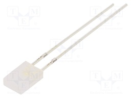 LED; rectangular; 2x5x7mm; bipolar; white cold; 750÷1120mcd; 100°