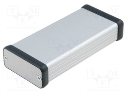 Enclosure: with panel; 1455; X: 54mm; Y: 120mm; Z: 23mm; aluminium