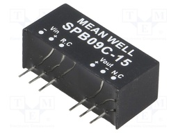Converter: DC/DC; 9W; Uin: 36÷75V; 15VDC; Iout: 0÷600mA; SIP8; 5g