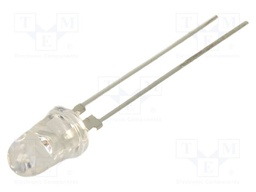 LED; amber; 5mm; 150000mcd; 8°; Front: convex; 2÷2.8VDC; bullet