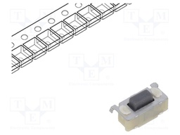 Microswitch TACT; SPST; Pos: 2; 0.05A/12VDC; SMD; none; 1.27N; 1mm
