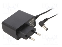 Power supply: switched-mode; constant voltage; 9VDC; 1A; 9W; plug