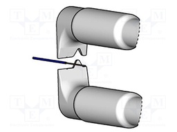 Tip; for thermal stripping of wires; 36AWG; 0.13mm