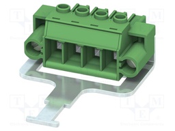 PCB connector, nominal cross section: 6 mm?, color: green, n