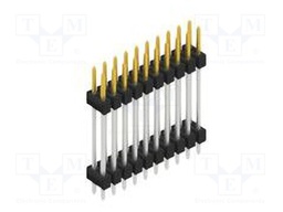 Connector: pin strips; pin header; male; PIN: 20; 2.54mm; THT; 2x10