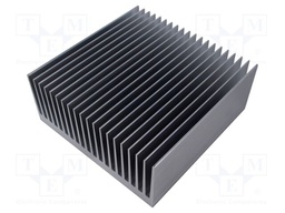 Heatsink: extruded; grilled; universal; aluminium; L: 200mm; H: 83mm