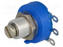Potentiometer: shaft; single turn; 1kΩ; 2W; ±10%; 6.35mm; linear