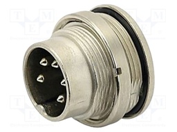 Connector: M16; straight; PIN: 7; male; for panel mounting