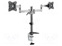 Monitor holder; 8kg; Size: 13"-27"; for two monitors; 342mm