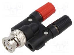 Adapter; 60VDC; Type: with transversal socket; max.55°C; 50Ω