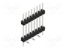 Connector: pin strips; pin header; male; PIN: 8; 2.54mm; SMT; 1x8
