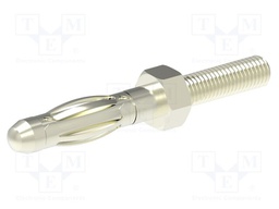 Connector: 4mm banana; plug; 36A; 30VAC; 60VDC; non-insulated; M4