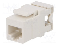 Socket; RJ45; PIN: 8; Cat: 5e; unshielded,Keystone; Layout: 8p8c