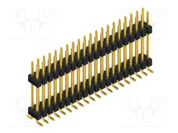 Connector: pin strips; pin header; male; PIN: 40; 2.54mm; SMT; 2x20