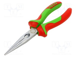 Pliers; cutting,insulated,half-rounded nose; 200mm