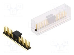 Connector: pin strips; pin header; male; PIN: 36; 2mm; SMT; 2x18