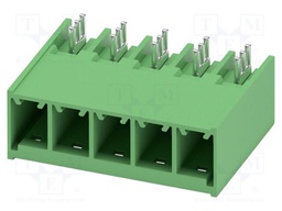 PCB headers, nominal cross section: 6 mm?, color: green, nom