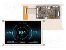 Display: TFT; 7"; 1280x800; 32MBFLASH,32MBPSRAM; 1000cd/m2; 4÷6V