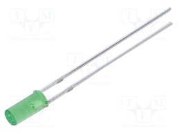 LED; 3mm; yellow green; 100÷150mcd; 110°; Front: flat; 2.1÷2.6VDC