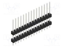 Connector: pin strips; pin header; male; PIN: 15; 2.54mm; THT; 1x15