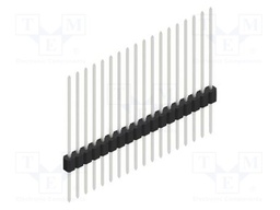 Connector: pin strips; pin header; male; PIN: 18; 1.27mm; THT; 1x18