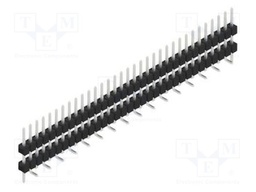 Connector: pin strips; pin header; male; PIN: 33; 2.54mm; SMT; 1x33