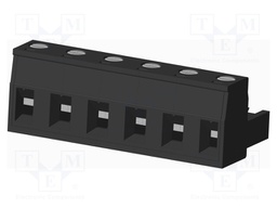 Connector: pluggable terminal block; plug; female; straight; 300V