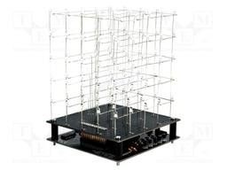 3D LED cube; 9VDC; Colour: blue; 110x110x150mm