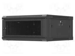 Enclosure: rack cabinet; Standard: 19"; 4U; black; Z: 600mm; X: 600mm