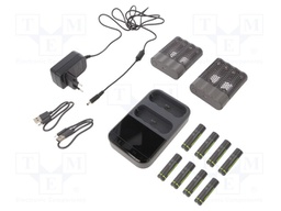 Charger: for rechargeable batteries; Ni-MH; Size: AA,AAA,R03,R6