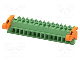 PCB connector, nominal cross section: 1.5 mm2, color: green,