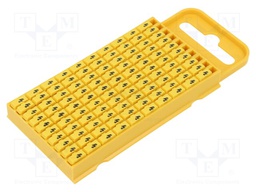 Markers for cables and wires; 4.3÷5.3mm; polyamide; push-in
