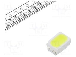 LED; SMD; PLCC2; white cold; 1400÷1600(typ)-1800mcd; 6500K; 120°