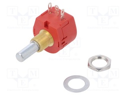 Potentiometer: shaft; single turn; 10kΩ; 1W; ±10%; 6.35mm