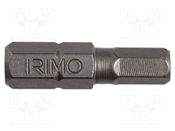 Screwdriver bit; hex key; HEX 6mm; Overall len: 25mm; 5pcs.