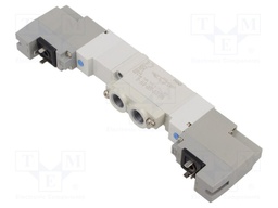 Electromagnetic valve; 5/3 cut-off in the middle position