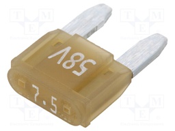 Fuse: fuse; 7.5A; 58VDC; automotive; 11.2mm; tin alloy