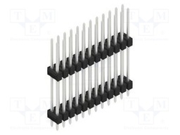 Connector: pin strips; pin header; male; PIN: 24; 2.54mm; THT; 2x12
