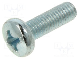 Screw; M8x25; Head: cheese head; Phillips; PH4; steel; zinc