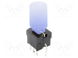 Switch: push-button; Pos: 2; DPDT; 0.1A/30VDC; transparent; PCB