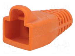 RJ45 plug boot; 6mm; Colour: orange