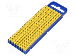 Markers for cables and wires; Label symbol: E; 2.8÷3.8mm; yellow