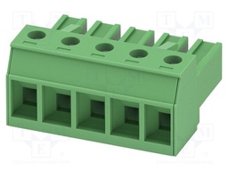 PCB connector, nominal cross section: 4 mm?, color: green, n
