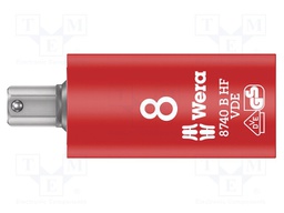 Key; hexagon keys,insulated,socket spanner; HEX 8mm; 3/8"; 55mm