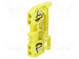 Splice terminal: rail; 0.08÷2.5mm2; ways: 1; terminals: 2; yellow